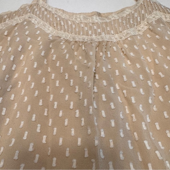 Rebecca Taylor ivory Silk dress Spaghetti Strap lined size 6 - Picture 7 of 8